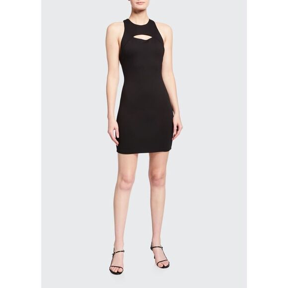 ✨ALICE + OLIVIA Gara Cutout Mini Black Sz 8 Dress✨ - Picture 1 of 11